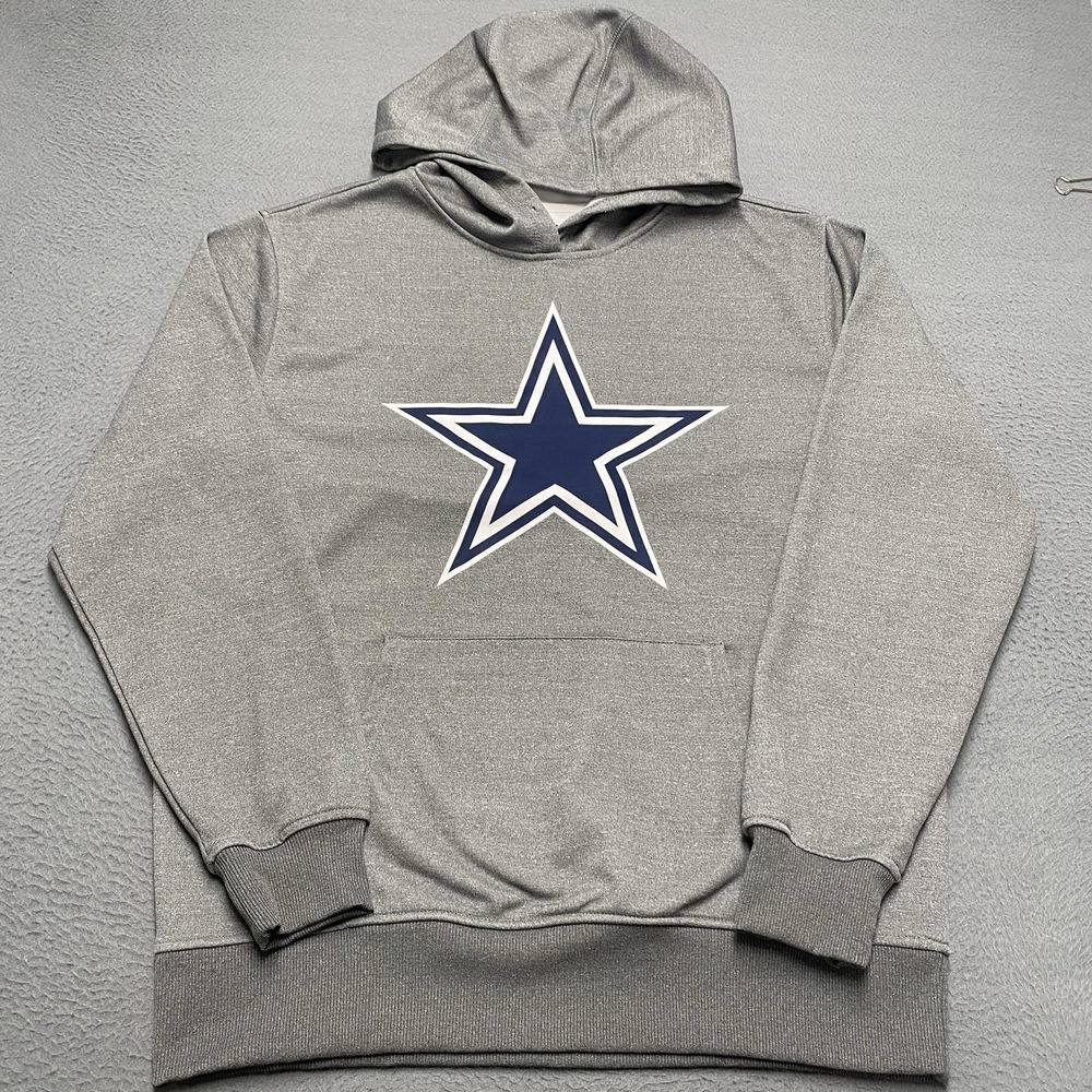 Dallas Cowboys Hoodie Mens Large Gray NFL Football NFL Pro Line Fleece Pullover